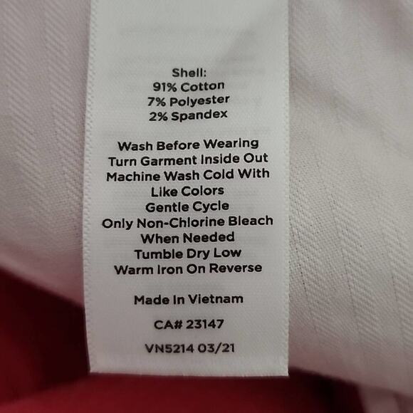 Talbots Rose pink Corduroy High Waist Jeggins Pants Size 16 new! - Picture 8 of 8